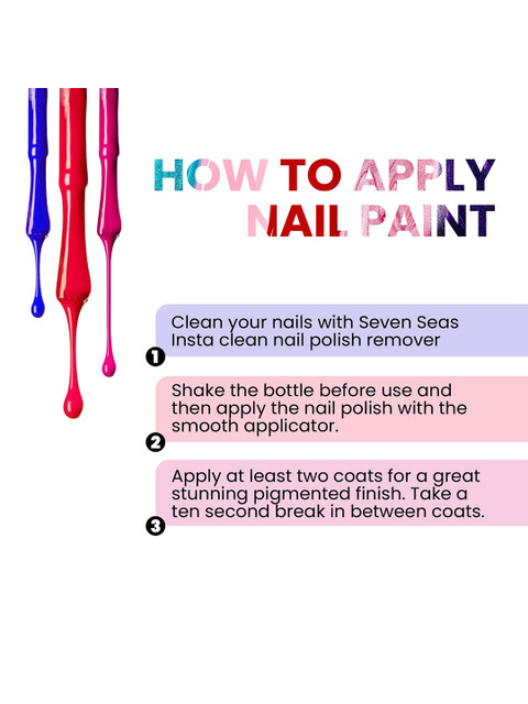 Seven Seas Easy Gel Glossy Finish Nail Polish - 10 ml - No - 212 - Image 5