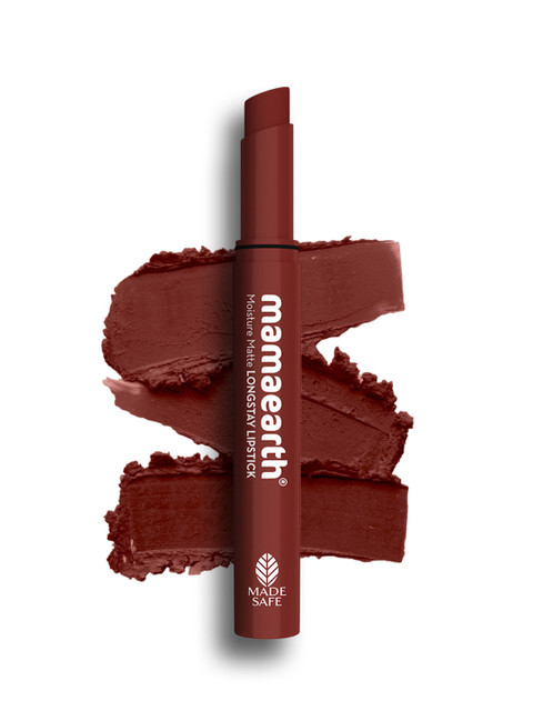 Mamaearth Moisture Matte Longstay Lipstick with Avocado Oil & Vit E 2g - Hazenut Brown 16