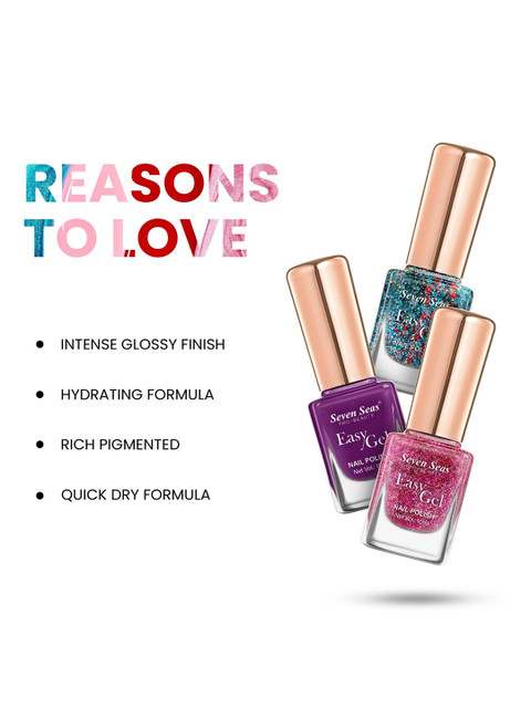 Seven Seas Easy Gel Glossy Finish Nail Polish - 10 ml - No - 212 - Image 2