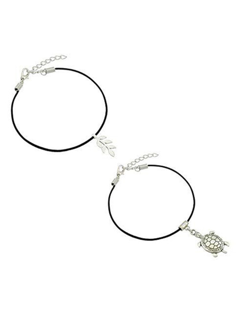 HIGH TRENDZ Women Set of 2 Anklets