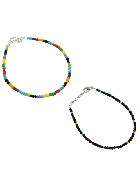 HIGH TRENDZ Women Set of 2 Anklets