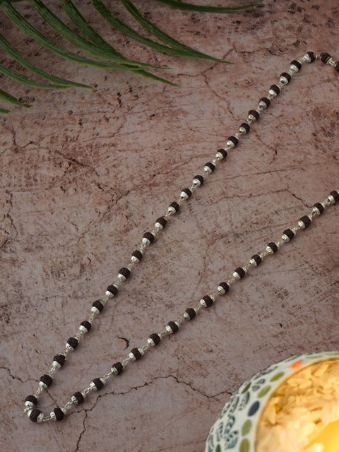 Japam Silver Plated Elegant Rudraksha Mala - Image 2