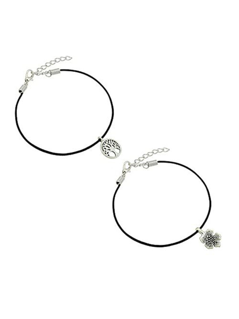 HIGH TRENDZ Women Set of 2 Anklets