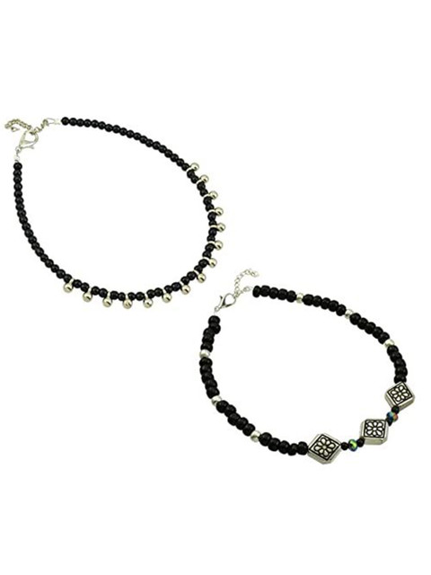 HIGH TRENDZ Women Set of 2 Anklets