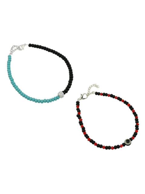 HIGH TRENDZ Women Set of 2 Anklets
