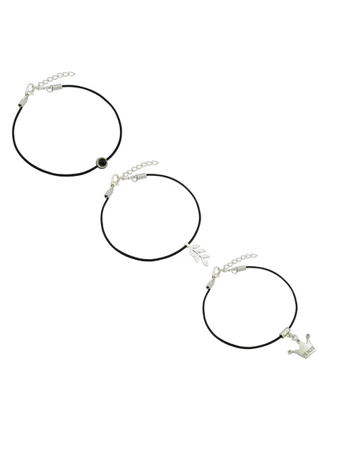 HIGH TRENDZ Women Set of 3 Anklets