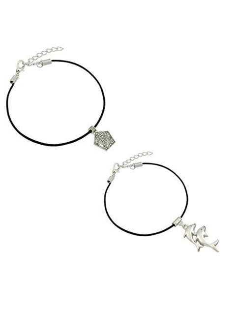 HIGH TRENDZ Women Set of 2 Anklets