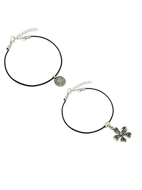 HIGH TRENDZ Women Set of 2 Anklets