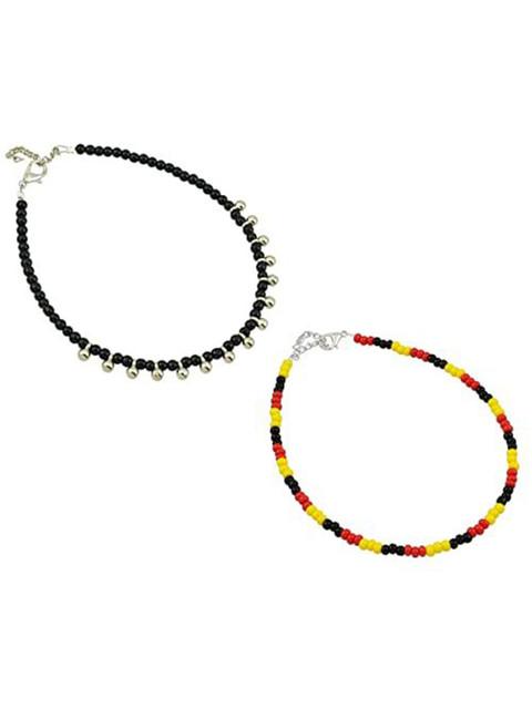 HIGH TRENDZ Women Set of 2 Anklets