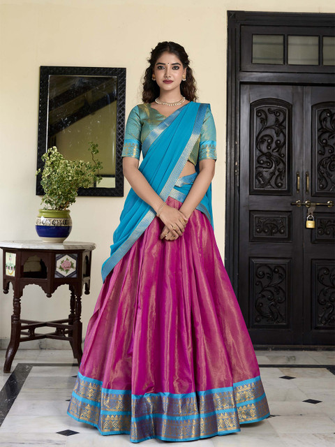 LOOKNBOOK ART Ready to Wear Lehenga & Unstitched Blouse With Dupatta