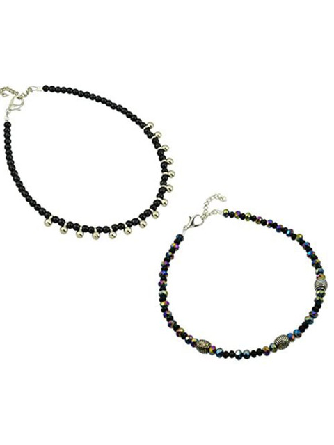 HIGH TRENDZ Women Set of 2 Anklets