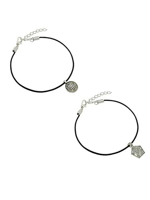 HIGH TRENDZ Women Set of 2 Anklets