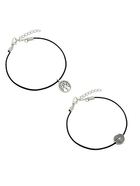 HIGH TRENDZ Women Set of 2 Anklets