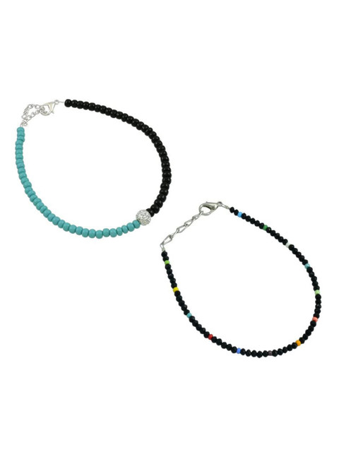 HIGH TRENDZ Women Set of 2 Anklets