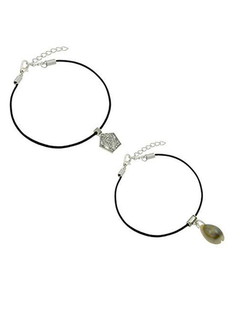 HIGH TRENDZ Women Set of 2 Anklets