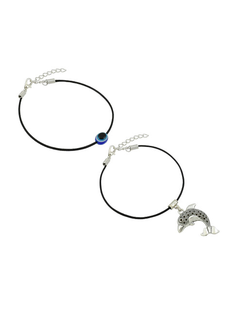 HIGH TRENDZ Women Set of 2 Anklets