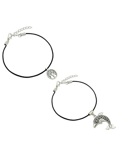 HIGH TRENDZ Women Set of 2 Anklets