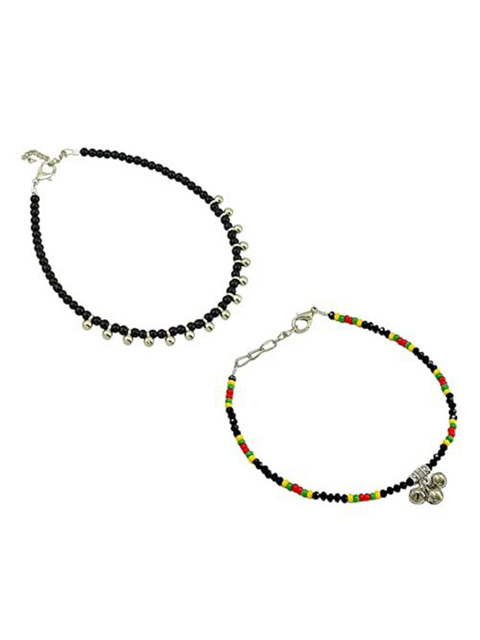 HIGH TRENDZ Women Set of 2 Anklets