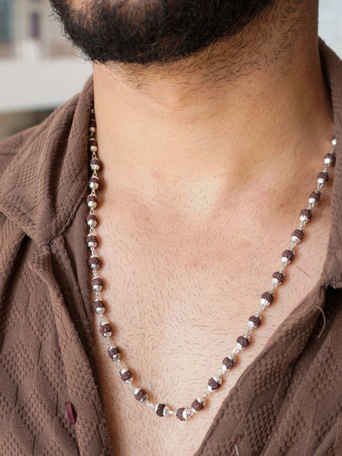 Japam Silver Plated Elegant Rudraksha Mala - Image 5