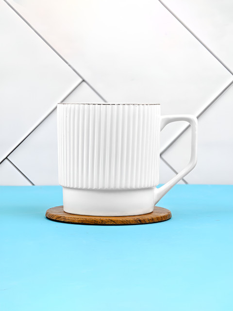UPC Set of 6 Printed Premium Lightweight Fine Bone China Ceramic Tea/Coffee Cups - Image 5