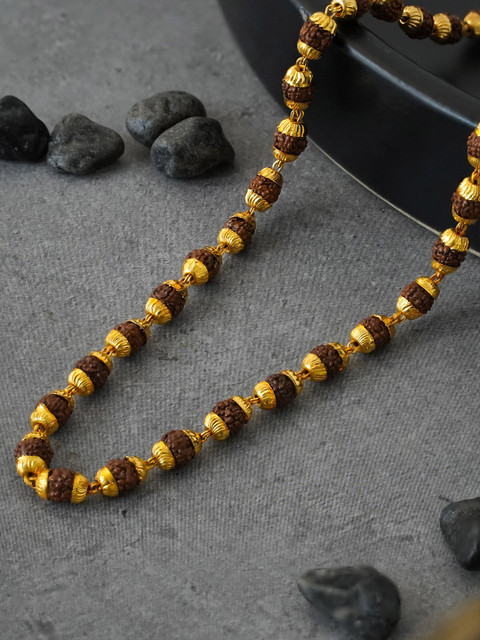 Japam Gold Plated Eternal Grace Rudraksha Mala