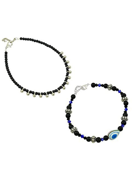 HIGH TRENDZ Women Set of 2 Anklets