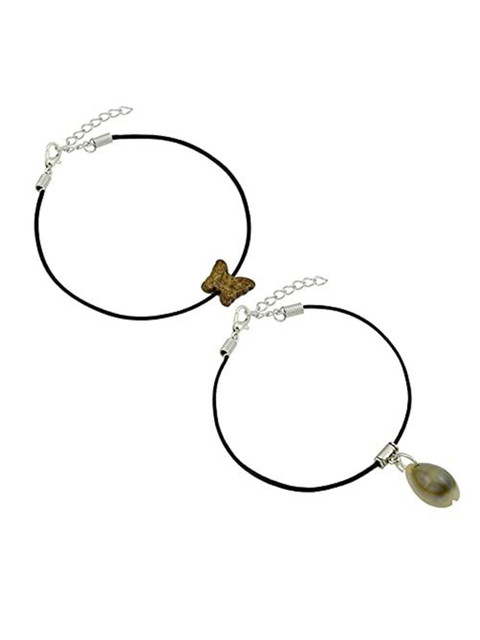 HIGH TRENDZ Women Set of 2 Anklets