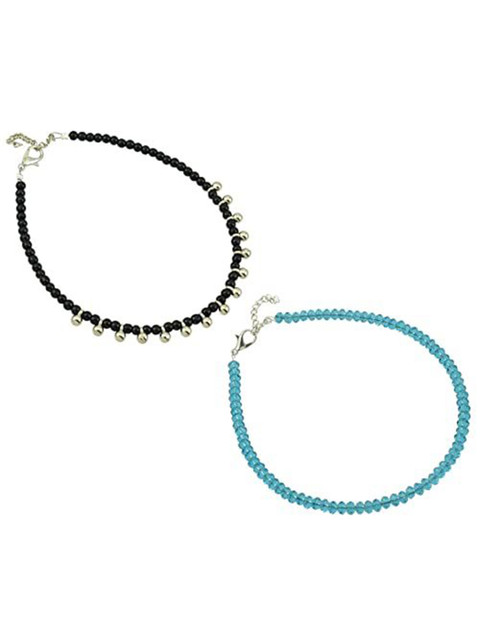 HIGH TRENDZ Women Set of 2 Anklets