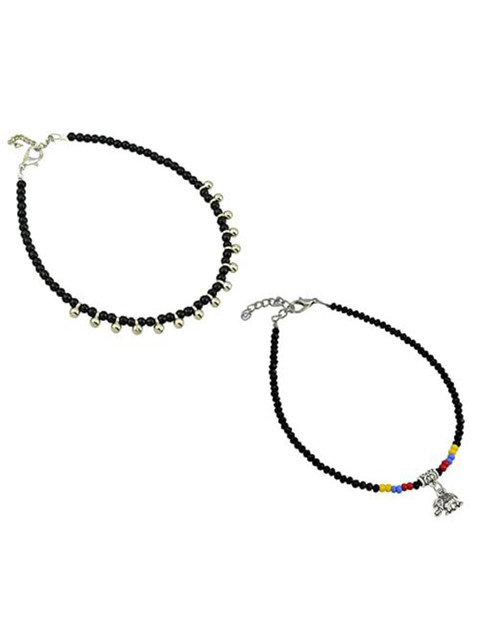 HIGH TRENDZ Women Set of 2 Anklets