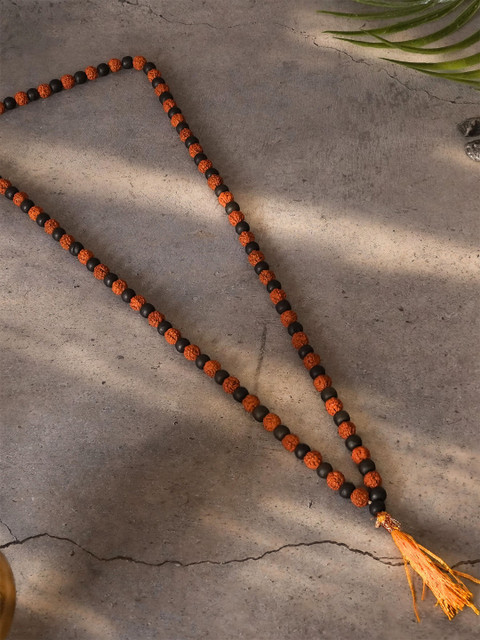 Japam Divya Shakti Rudraksha Karungali Mala - 108+1 Beads