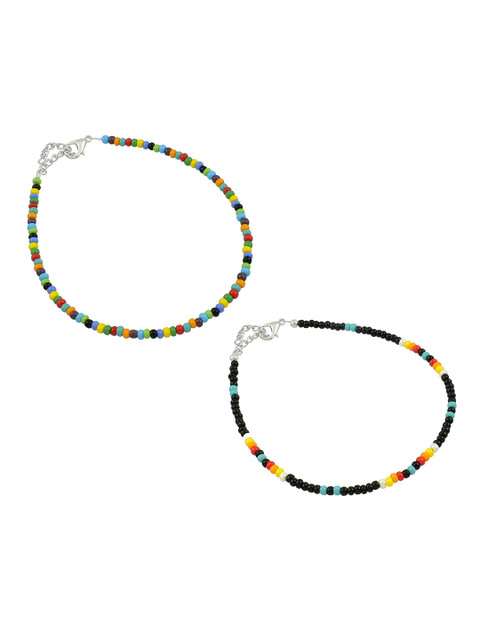 HIGH TRENDZ Women Set of 2 Anklets