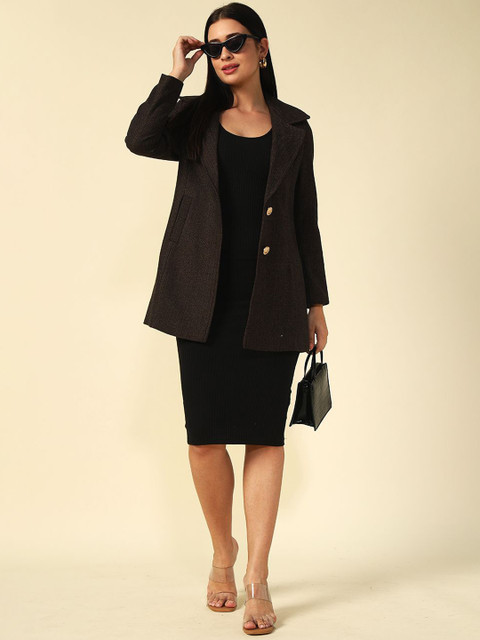 Beatnik Notched Lapel Single Breasted Casual Blazer - Image 7