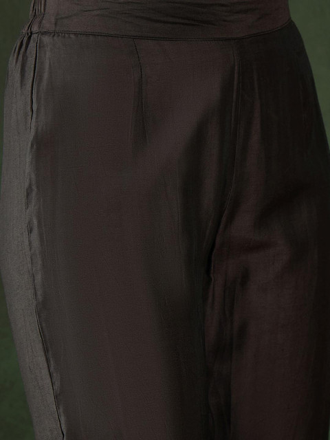 Sangria Printed Straight Kurta, Trouser & Dupatta Set - Image 3
