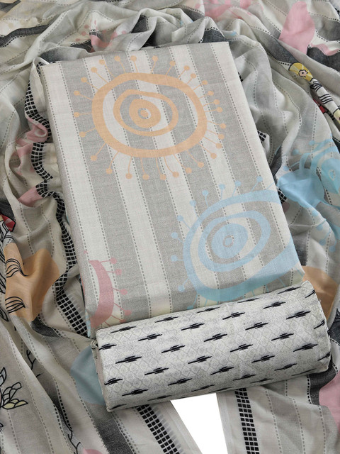 TAVAS Printed Unstitched Dress Material