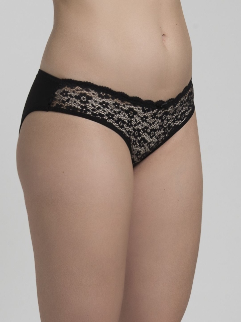 MAKCLAN Women Low-Rise Lace Basic Briefs - Image 2