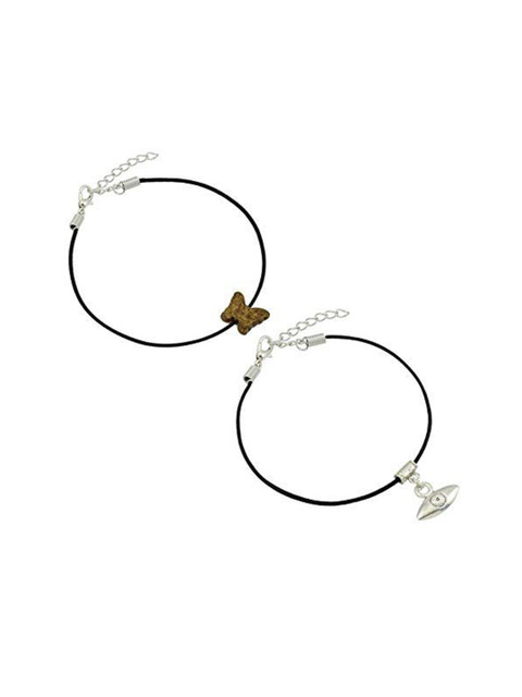 HIGH TRENDZ Women Set of 2 Anklets