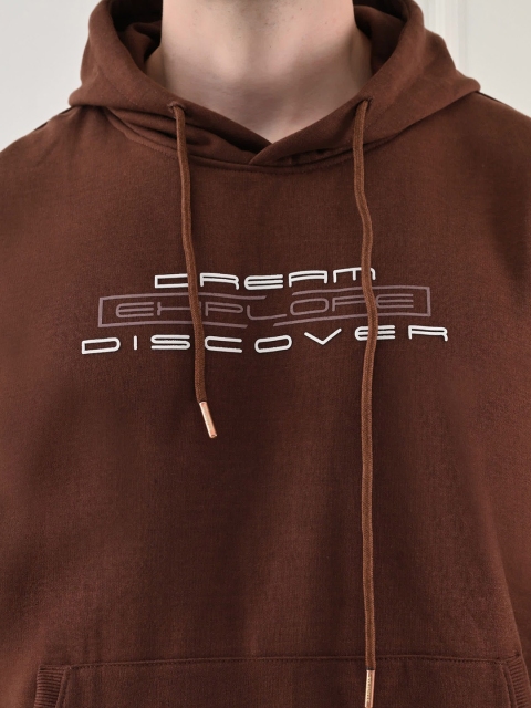 STARFOX Men Printed Hooded Oversized Sweatshirt - Image 2