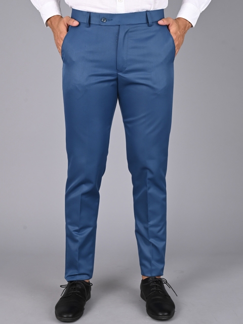 MANCREW Men Regular Fit Cotton Smart Easy Wash Trousers