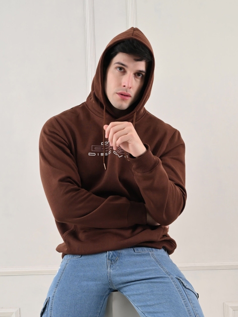 STARFOX Men Printed Hooded Oversized Sweatshirt - Image 7