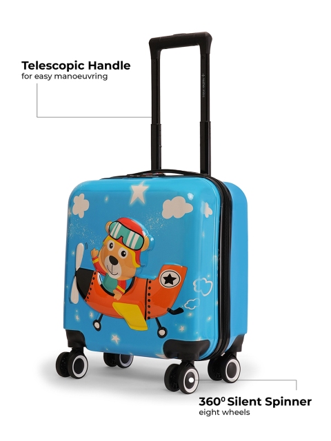 Nasher Miles TTT Pilot Polycarbonate Cabin Sky Blue Trolley Bag - 17 inch (44cm) - Image 7