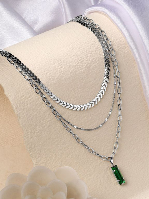 Cierra Silver-Plated Layered Necklace