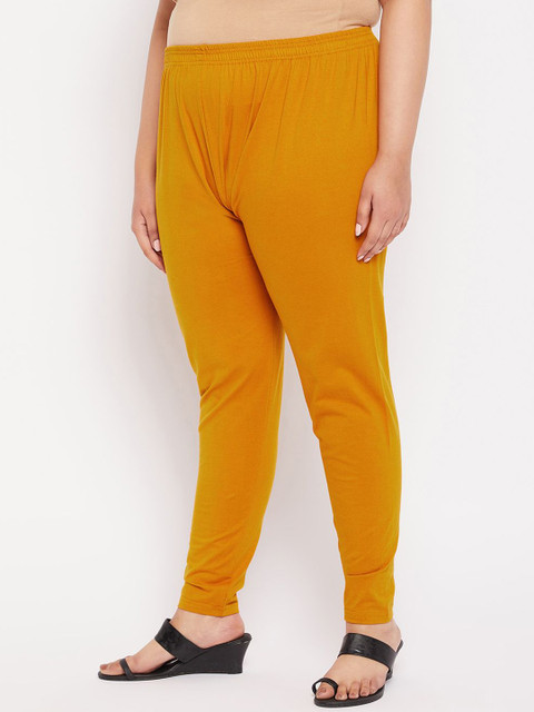 CLORA CREATION PLUS Women Plus Size Knitted Churidar-Length Leggings - Image 3