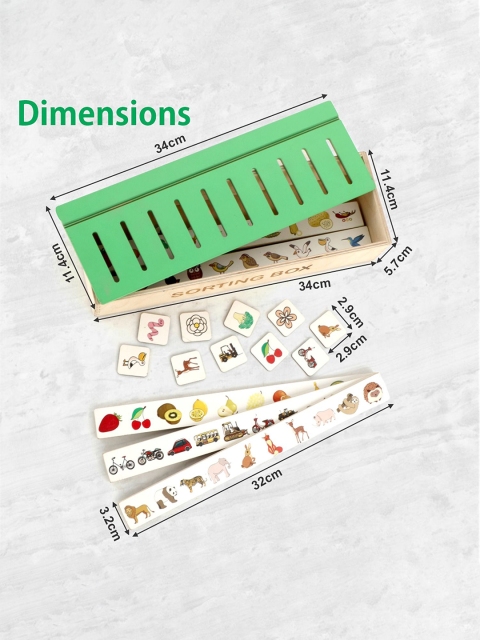 Aditi Toys Kids BPA Free Wooden Sorting Box Montessori Toys - Image 7