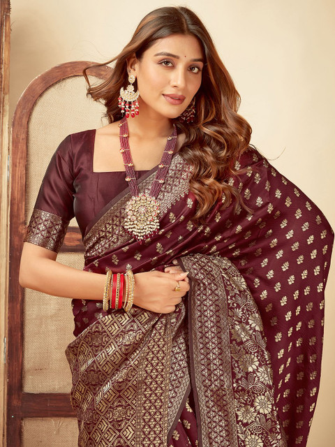 KALINI Woven Design Zari Art Silk Banarasi Saree