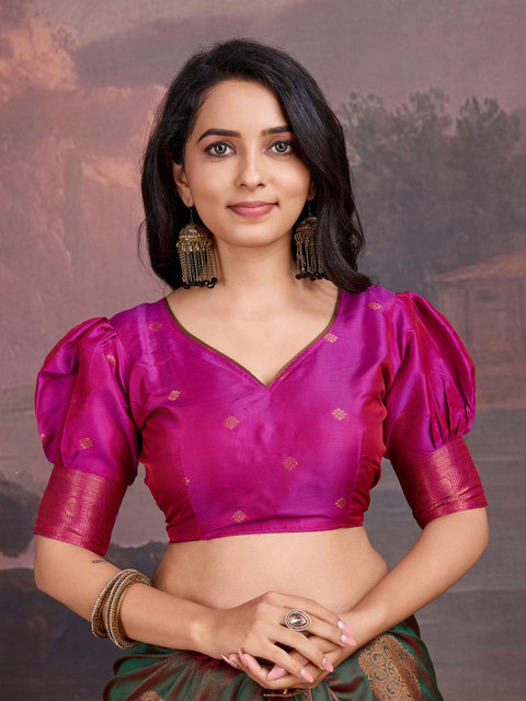 House of Pataudi Woven Design Banarasi Zari Sarees - Image 6