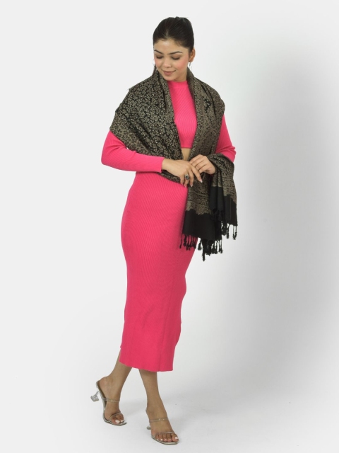 BAISA Unisex Ethnic Motifs Woven Design Stole