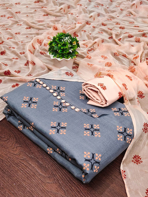 LeeliPeeri Designer Printed Unstitched Dress Material