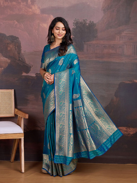 House of Pataudi Woven Design Sarees