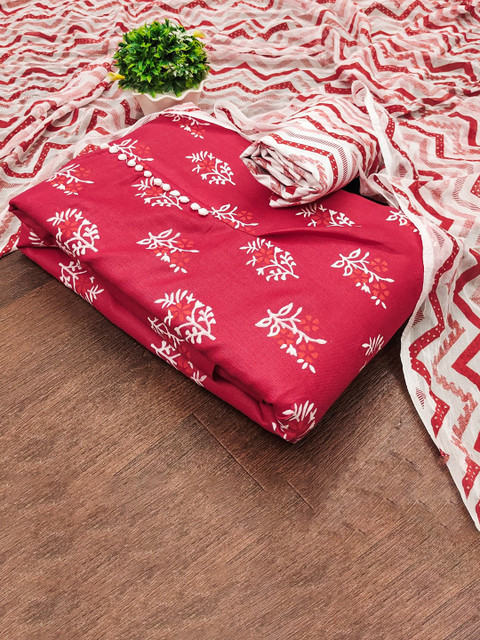 LeeliPeeri Designer Floral Printed Unstitched Dress Material