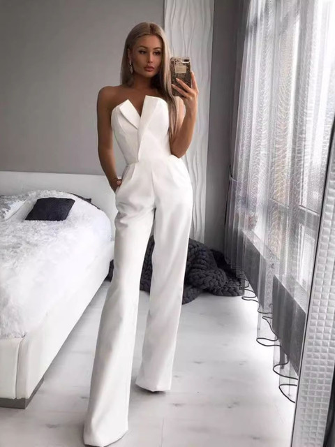 StyleCast Women Strapless Jumpsuit